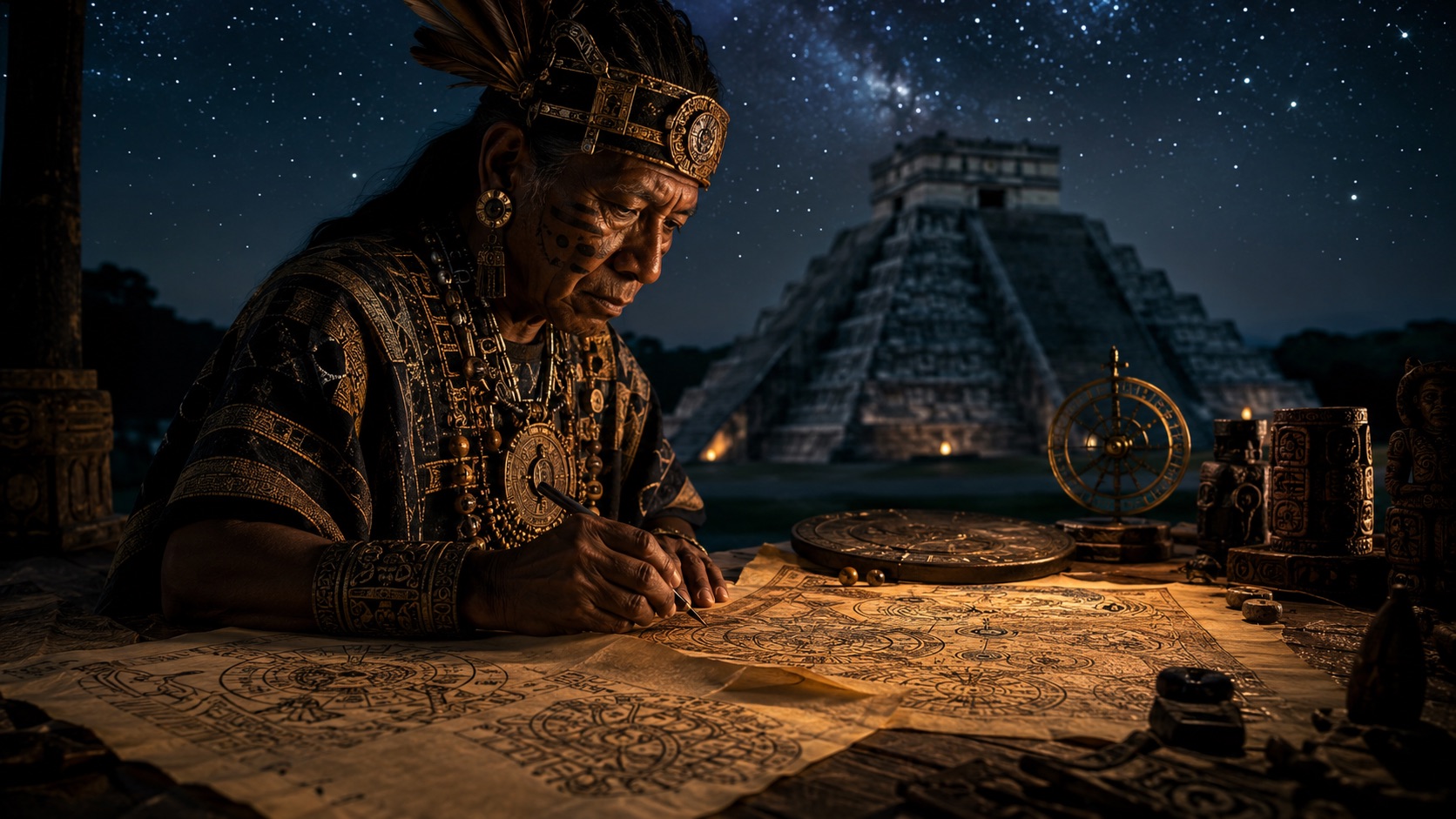 Cálculo y lectura del tiempo maya