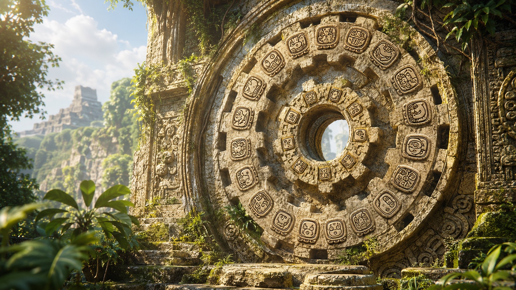 Rueda de ciclos del sincronario maya